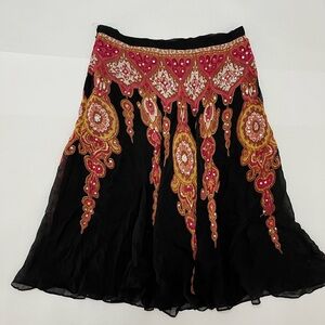 Angie - vintage embroidered skirt - size small